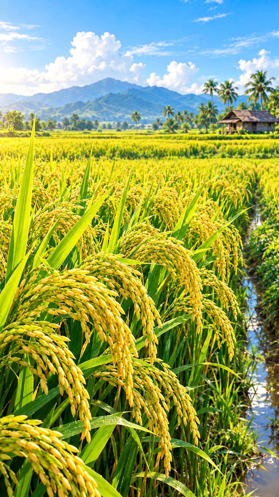 Golden paddy ready for harvest